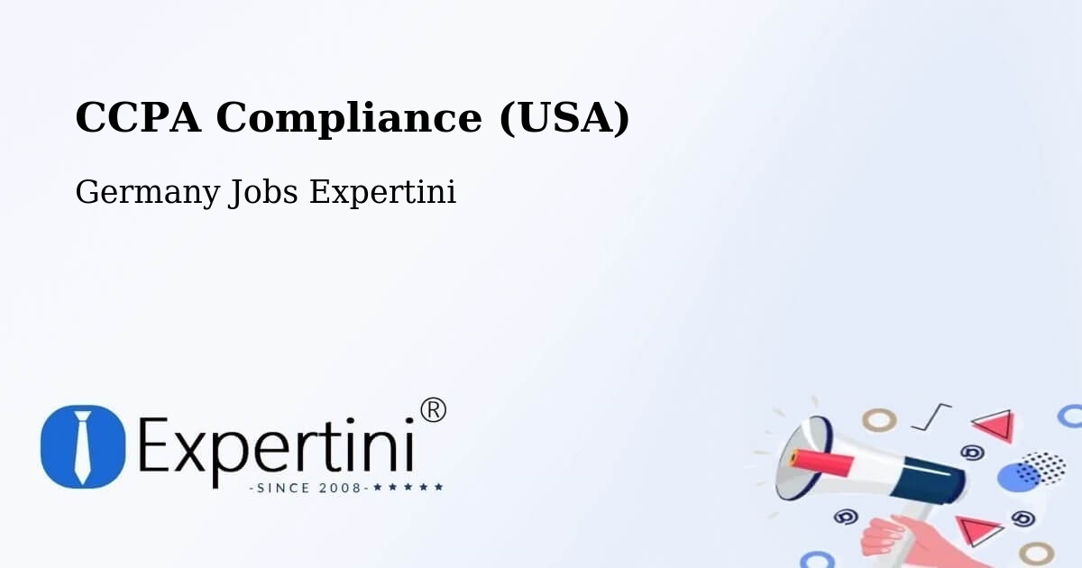 CCPA Privacy Rights & Compliance Notice – Binzen - Germany Jobs Expertini