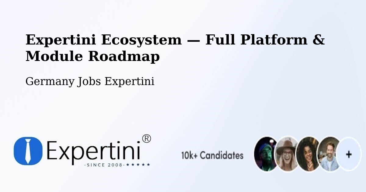 Expertini Ecosystem — Full Platform & Module Roadmap – Binzen
